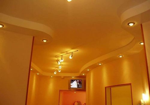 Многоуровневые потолки из гипсокартона фото: с подсветкой, парящий своими руками, трехуровневые и ярусные, многоярусные