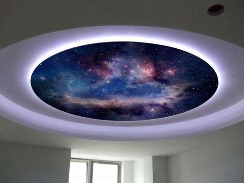 Натяжной потолок звездное небо: фото с облаками, небосвод и седьмое небо, эффект в небольшую комнату, видео