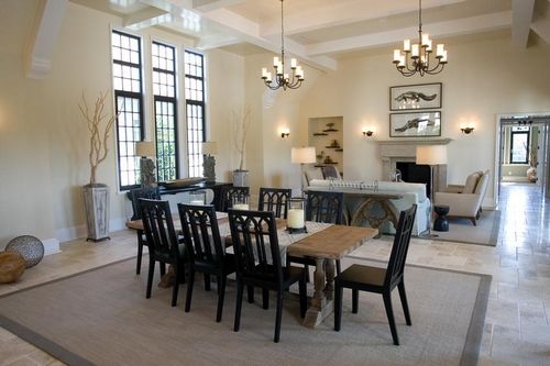 Обеденные столы для гостиной фото: большой зал, кухонные стулья, дизайн интерьера, маленькая столовая