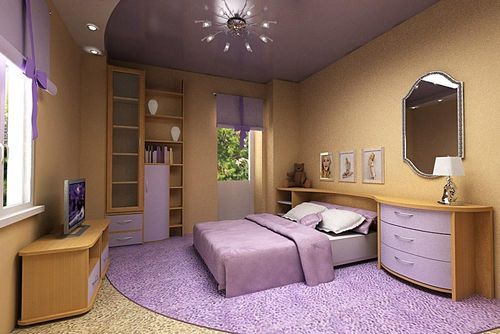 Освещение в спальне с натяжными потолками: с точечными светильниками, фото подсветки