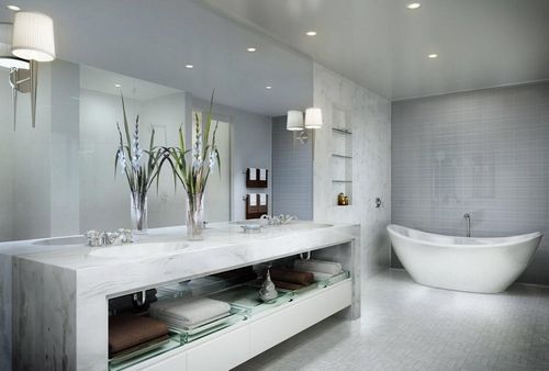 Отделка потолка в ванной: комнаты варианты, чем и как, виды и фото, материалы