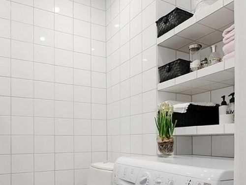 Полка в ванной из гипсокартона и плитки - преимущества и разновидности