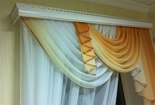 Потолочные карнизы для штор, как правильно сделать крепление, особенности пластикового карниза, как цеплять шторы под натяжной потолок, подробно на фото и видео