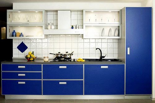 Синяя кухня: фото сине белого цвета, сочетания в интерьере и дизайн, видео
