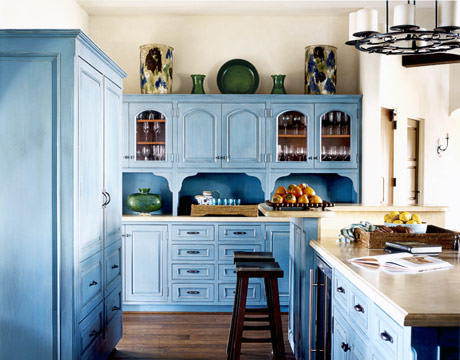 Синяя кухня: фото сине белого цвета, сочетания в интерьере и дизайн, видео