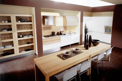 Современный дизайн кухни: фото стиля интерьера, оформление маленькой площади, отделка, проекты, идеи