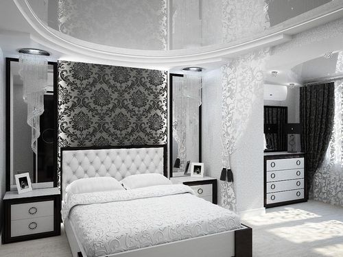 Спальни в черно-белом: фото и дизайн, стильные тона, цвет мебели в интерьере, яркие акценты