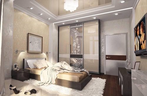 Спальня просто и со вкусом фото: интерьер и дизайн, маленькая кровать попроще, стильный ремонт своими руками