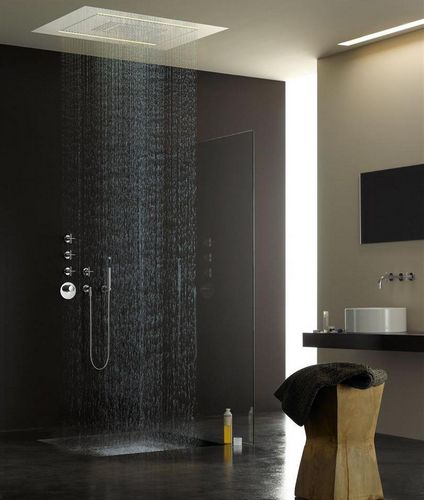 Тропический душ: лейка и дождь в ванной, душевая с подсветкой своими руками, как удлинить стойку и смеситель