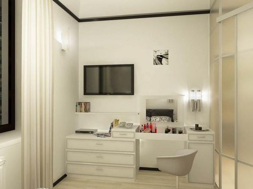 Туалетные столики в спальню: фото шкафа и угловой мебели, дизайн интерьера, размеры комода
