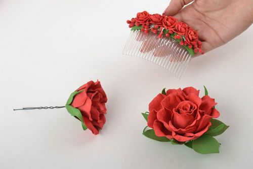 Заколки из фоамирана: цветы своими руками, фото и для волос мастер-класс, ободок автомат, МК с розой как сделать