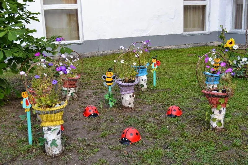 Украсить двор для детей