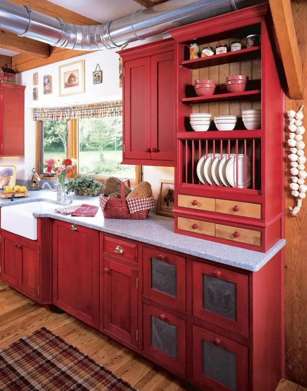 Кухонный гарнитур в деревенском стиле
