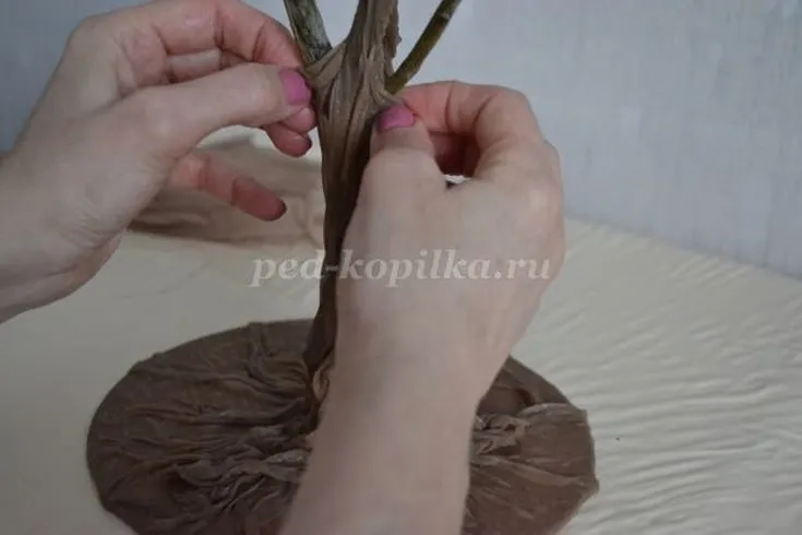 (+78 фото) Как сделать большое дерево для интерьера своими руками