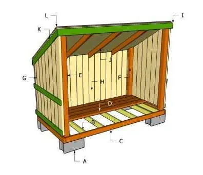 сарай для дров своими руками
