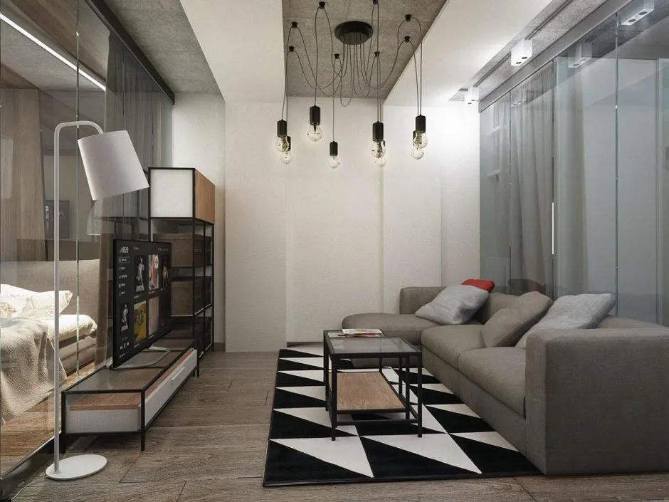 Дизайнерские решения интерьера в однокомнатной квартире