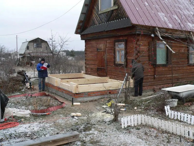 Пристройка к брусовому дому