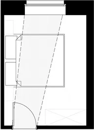 Расположение кровати в спальне