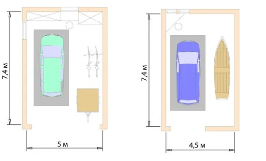 Размеры гаража с хранением