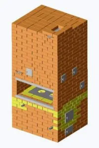 Кирпичная печь с водяным контуром для отопления дома своими руками