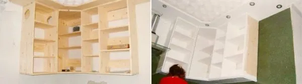 Верхние шкафы на кухни крепление 