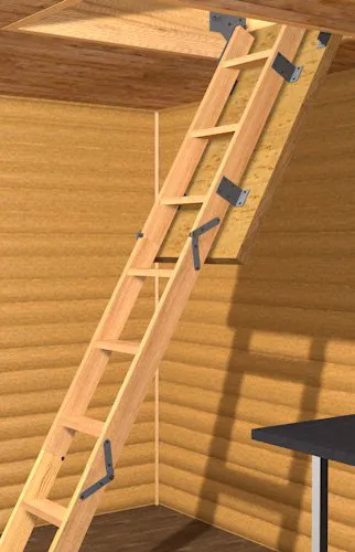 складная лестница на чердак с люком