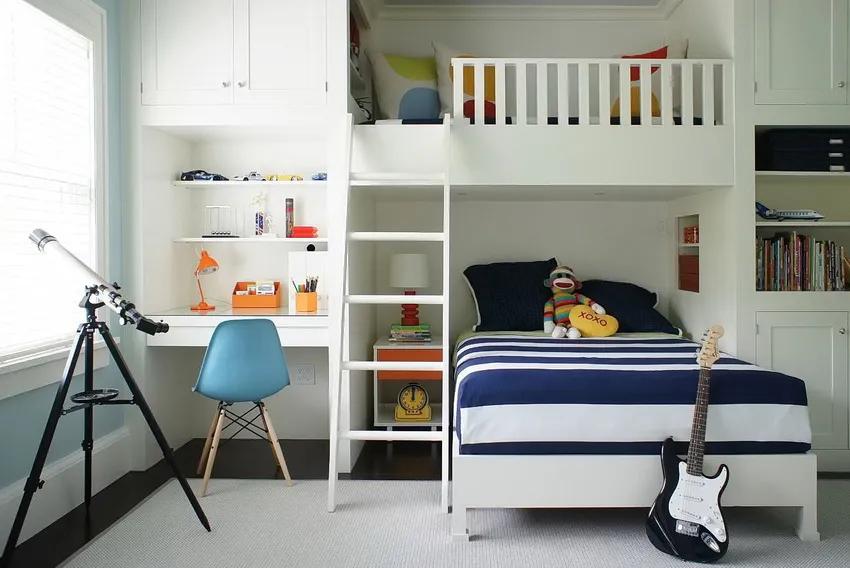 Для детской комнаты наилучший вариант ом будет кровать изготовленная из натуральных экологически чистых материалов