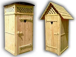 Виды и формы деревянных туалетных кабинок
