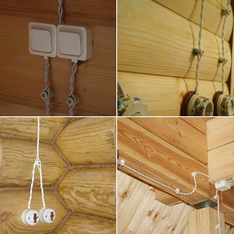 Электропроводка в деревянном доме