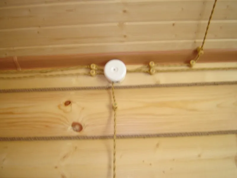 Плетёная проводка в деревянном доме