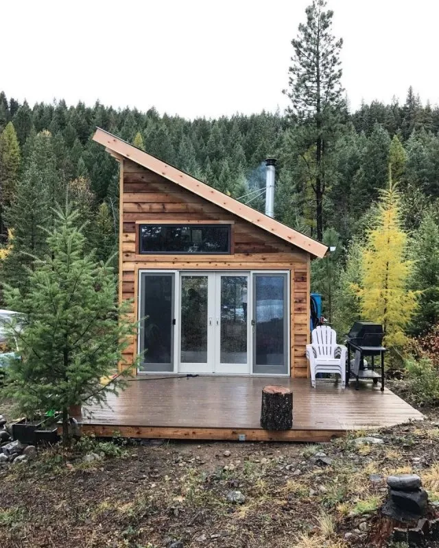 Tiny House с односкатной крышей