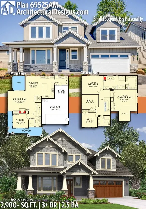 Планировка дома в американском стиле двухэтажные