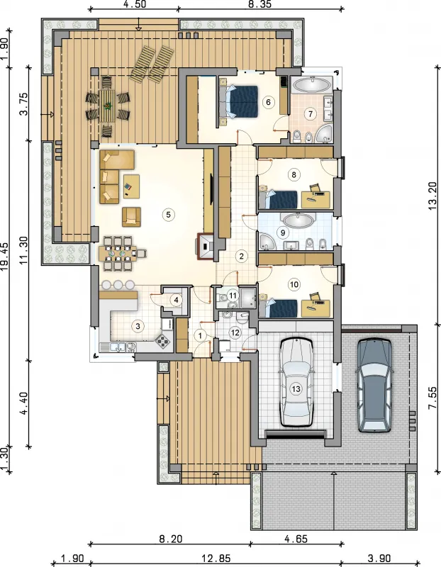 Планировка американских домов одноэтажных