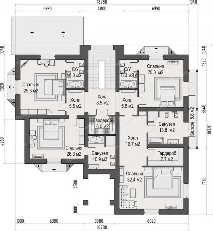 Дом в американском стиле планировка двухэтажный