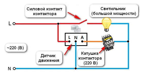 Как правильно подключить датчик движения - 5 схем подключения с переключателем и без.