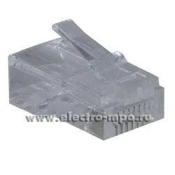 Р2300. Разъём EC-UP8P8C-5E-003-TR-1000 компьютерный RJ45 8P8C 8 контактов категория 5 (Netlan)