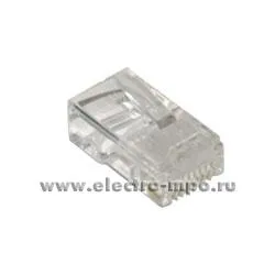 Р2314. Разъём 05-1021 компьютерный RJ45 8P8C 8 контактов категория 5e (Rexant Китай)