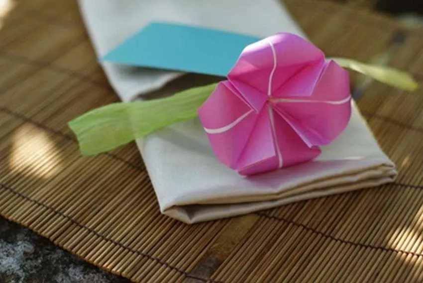 как сделать букет оригами