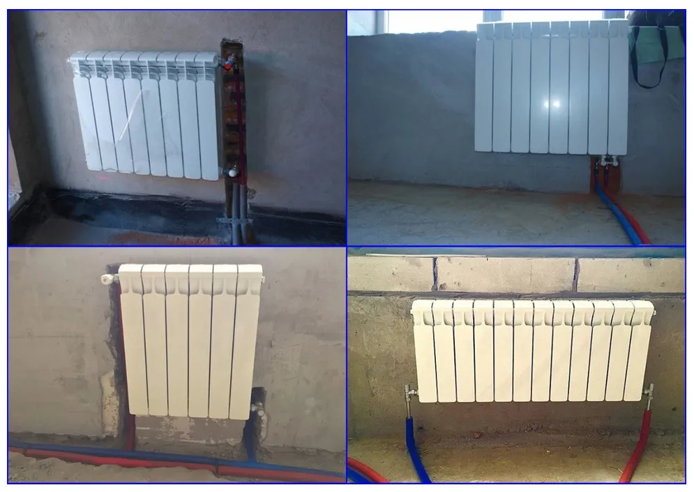 Биметаллические и алюминиевые радиаторы в двухтрубной системе отопления.