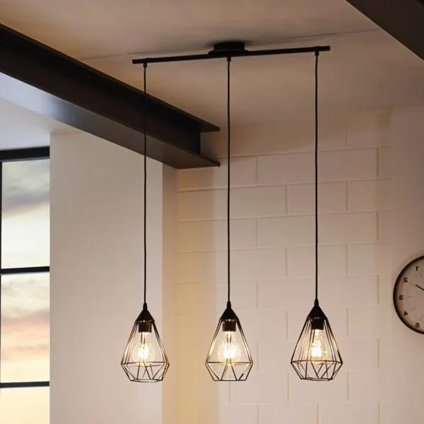 Варианты расположения светильников на натяжном потолке в кухне - схемы размещения