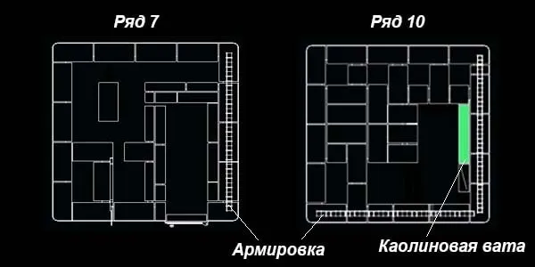 Армирование печной кладки