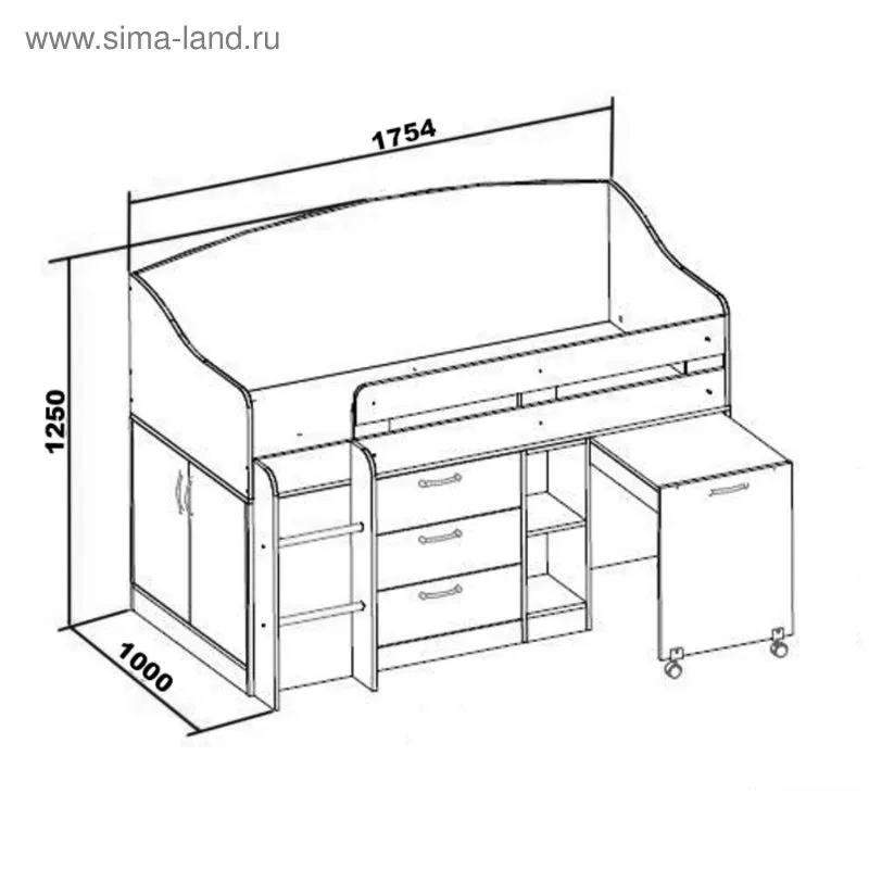 Кровать Рико НМ 011.56