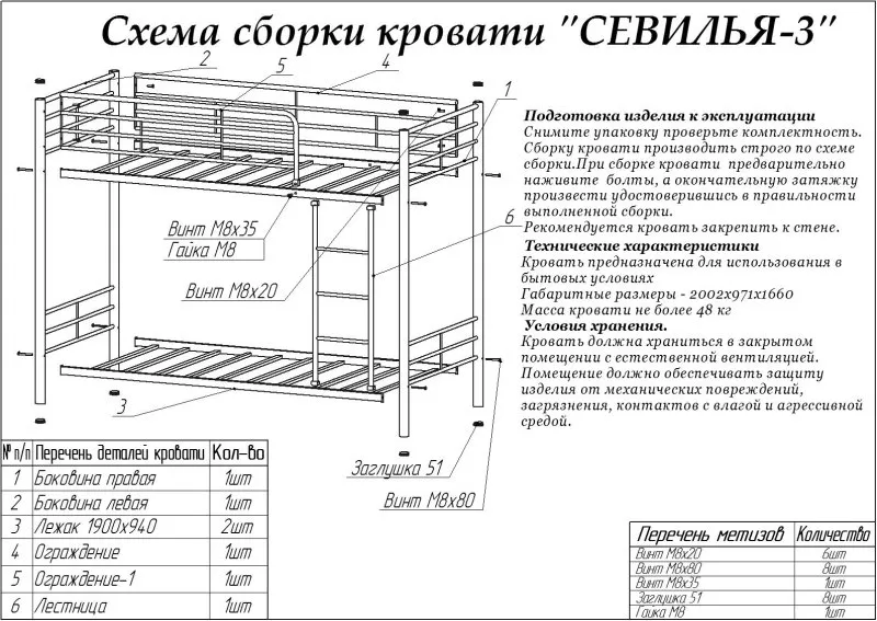 Кровать чердак из бруса чертеж