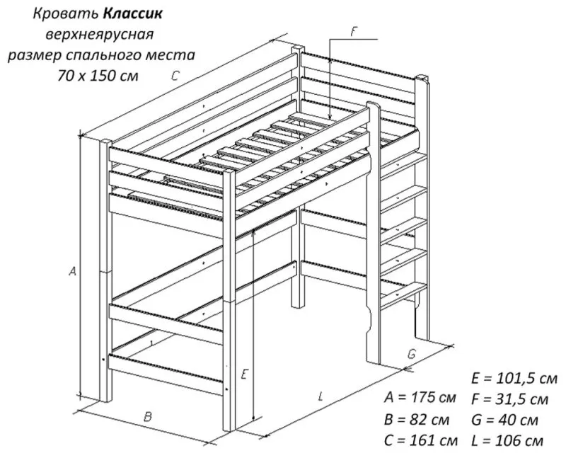 Кровать чердак ikea Стуро