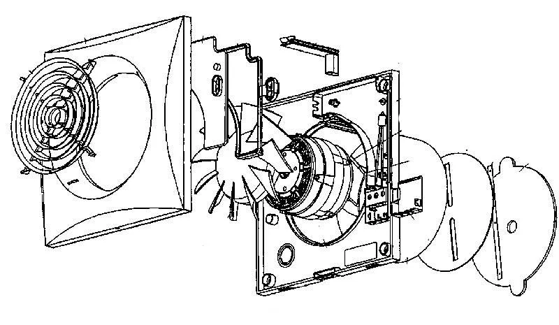 Схема устройства вентилятора