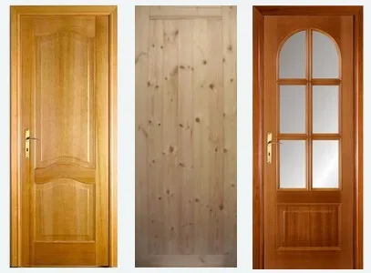 Разные модели дверей из дерева 