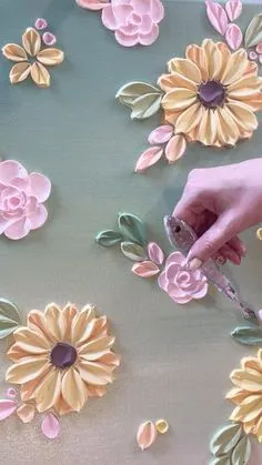Canvas Painting Tutorials, Abstract Flower Painting