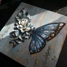 Бабочка интерьерная картина Canvas Painting Designs, Mini Canvas Art