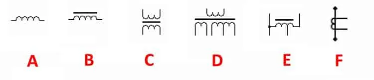 Правильные обозначения трансформаторов, катушек индуктивности и дросселей