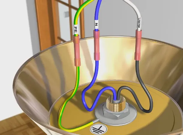 Как правильно подключить патрон к проводам.